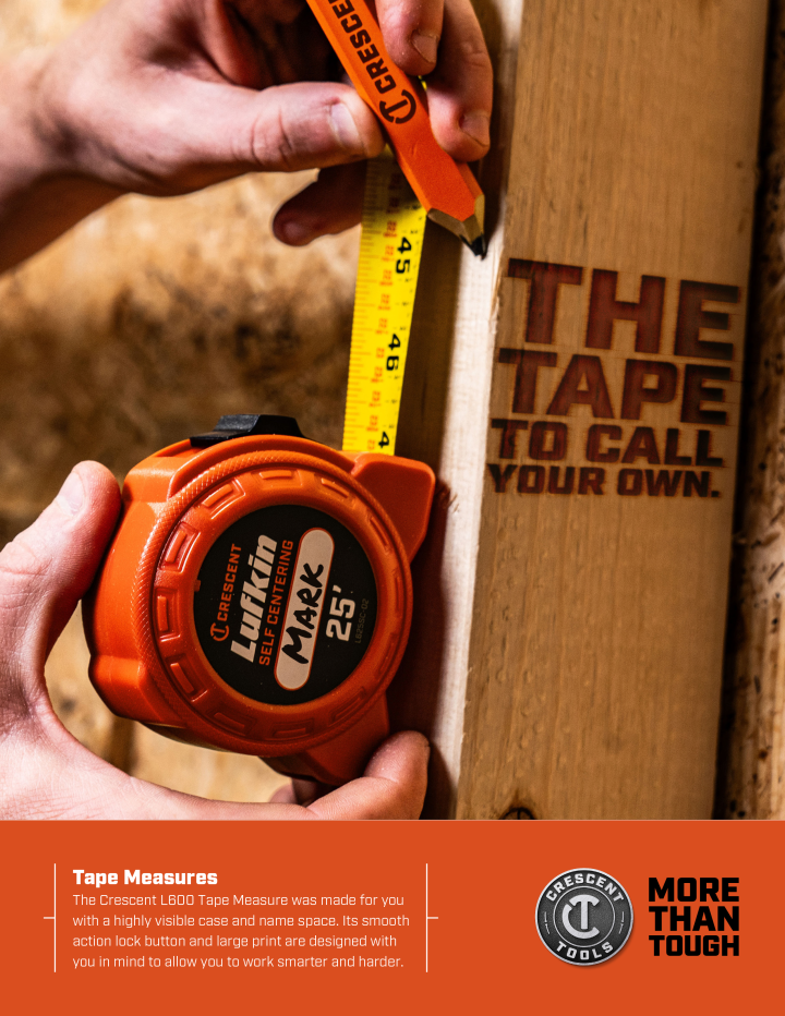 Crescent Lufkin L600 Series Tape Measures Product Brochure cover