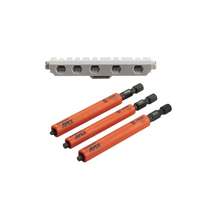 Image of 3 Pc. u-GUARD™ Covered Power Impact Bit Set - Crescent