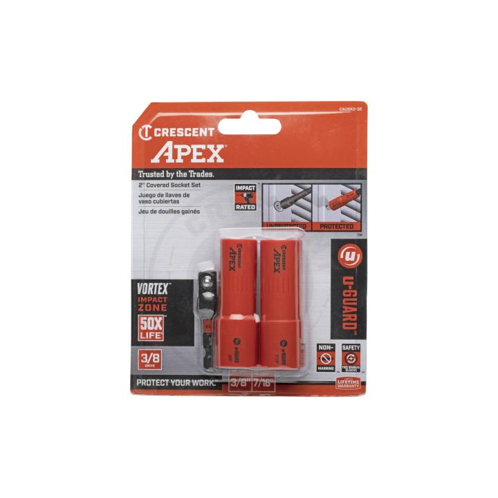 Image of 3 Pc. u-GUARD™ 3/8" Covered Socket Set - Crescent