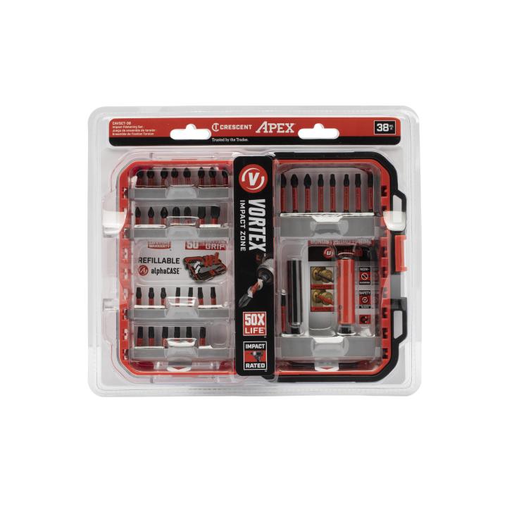 Image of 38 Pc. VORTEX™ alphaCASE™ Set - Crescent