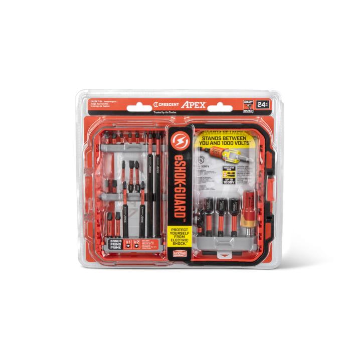 Image of 24 Pc. eSHOK-GUARD™ alphaCASE™ Set - Crescent