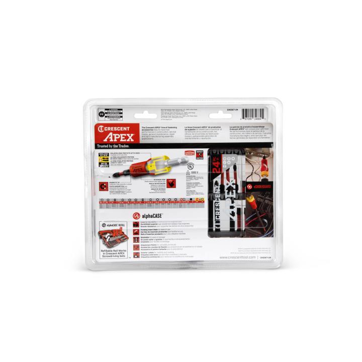 Image of 24 Pc. eSHOK-GUARD™ alphaCASE™ Set - Crescent