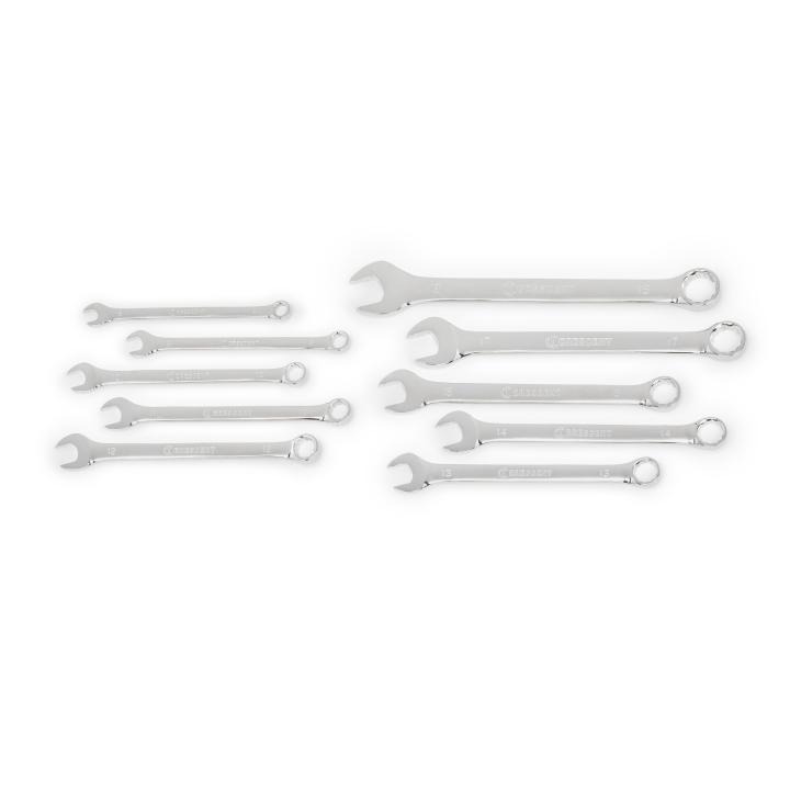 Image of 10 Pc. 12 Point Metric Combination Wrench Set - Crescent