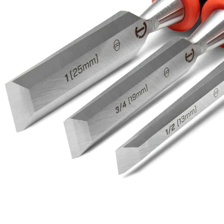 Image of 3 Pc. Wood Chisel Set - Crescent