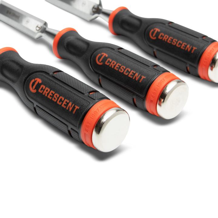 Image of 3 Pc. Wood Chisel Set - Crescent