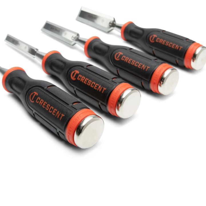 Image of 4 Pc. Wood Chisel Set - Crescent