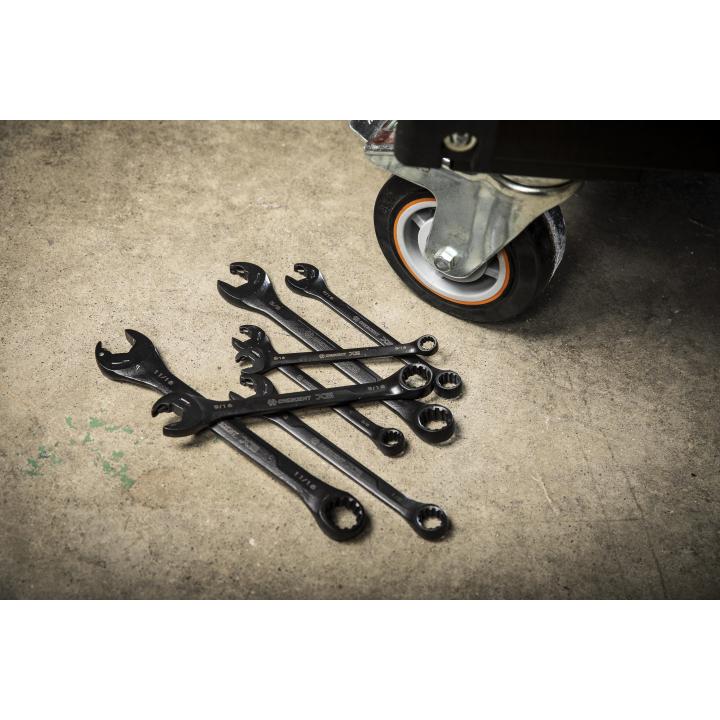 Image of 7 Pc. X6™ SAE Open End Ratcheting Combination Wrench Set - Crescent