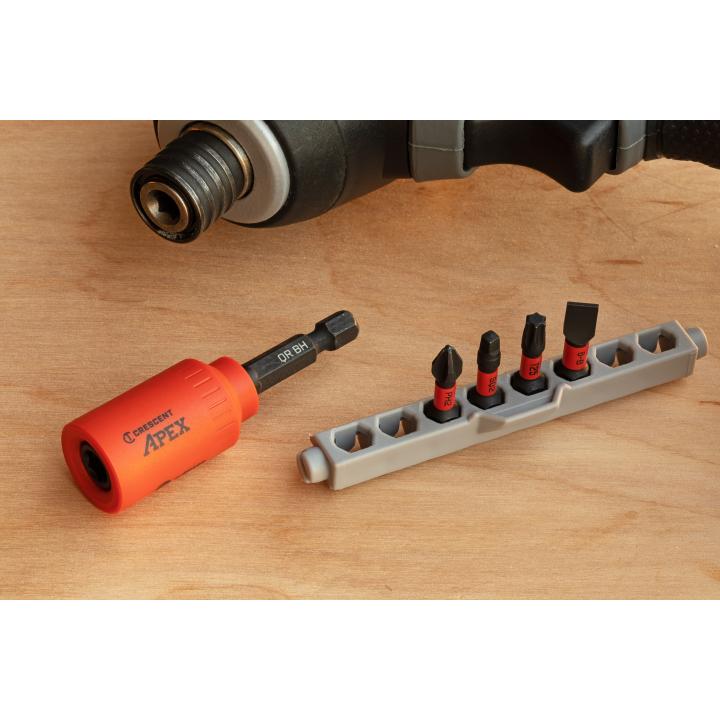 Image of 5 Pc. u-GUARD™ Quick Release Bit Holder and VORTEX™ Bits - Crescent