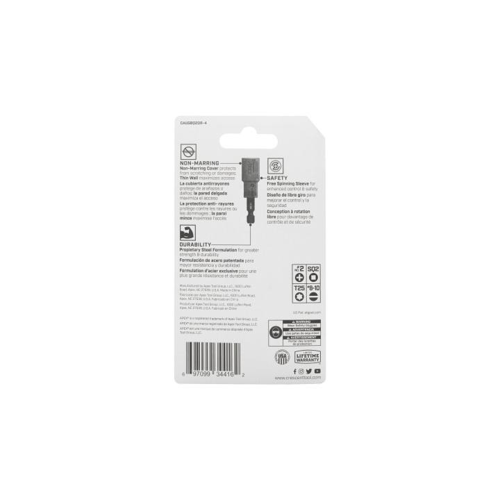 Image of 5 Pc. u-GUARD™ Quick Release Bit Holder and VORTEX™ Bits - Crescent