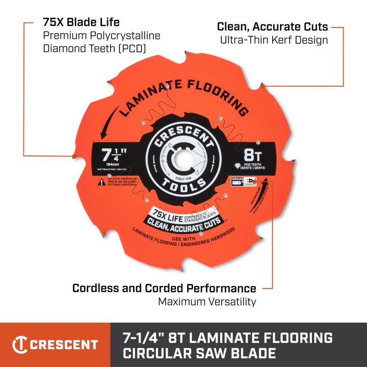 Image of Laminate Flooring Circular Saw Blades - Crescent