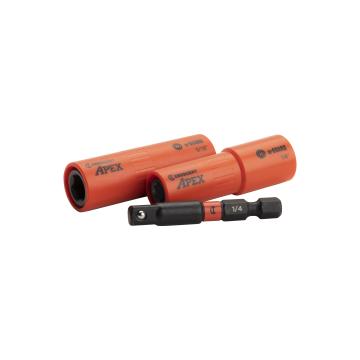 Image of 3 Pc. u-GUARD™ 1/4" Covered Socket Set - Apex