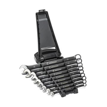 Image of 9 Pc. X10 12 Point Metric Long Pattern Combination Wrench Set - Crescent