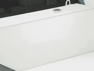 JOBOX white liquid transfer tank in the back of a pickup truck